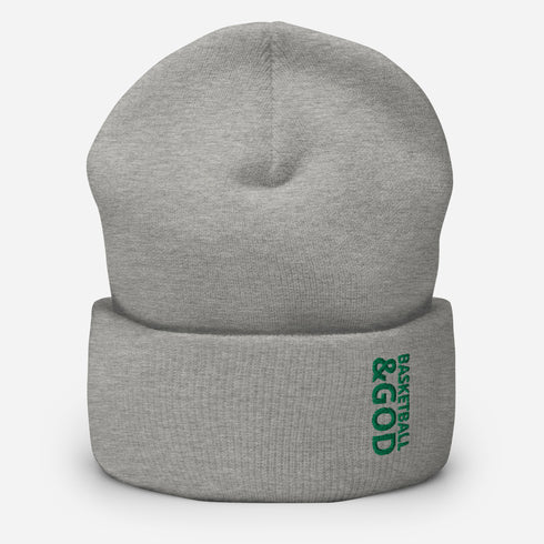 Basketball &God Irish Cuffed Beanie